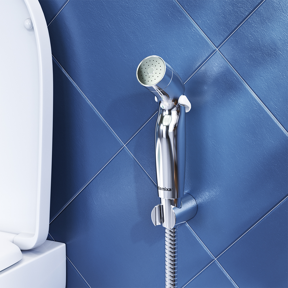 Гигиенический душ с держателем и шлангом Damixa Shower program 760550200 Гигиенический душ с держателем и шлангом Damixa Shower program 760550200