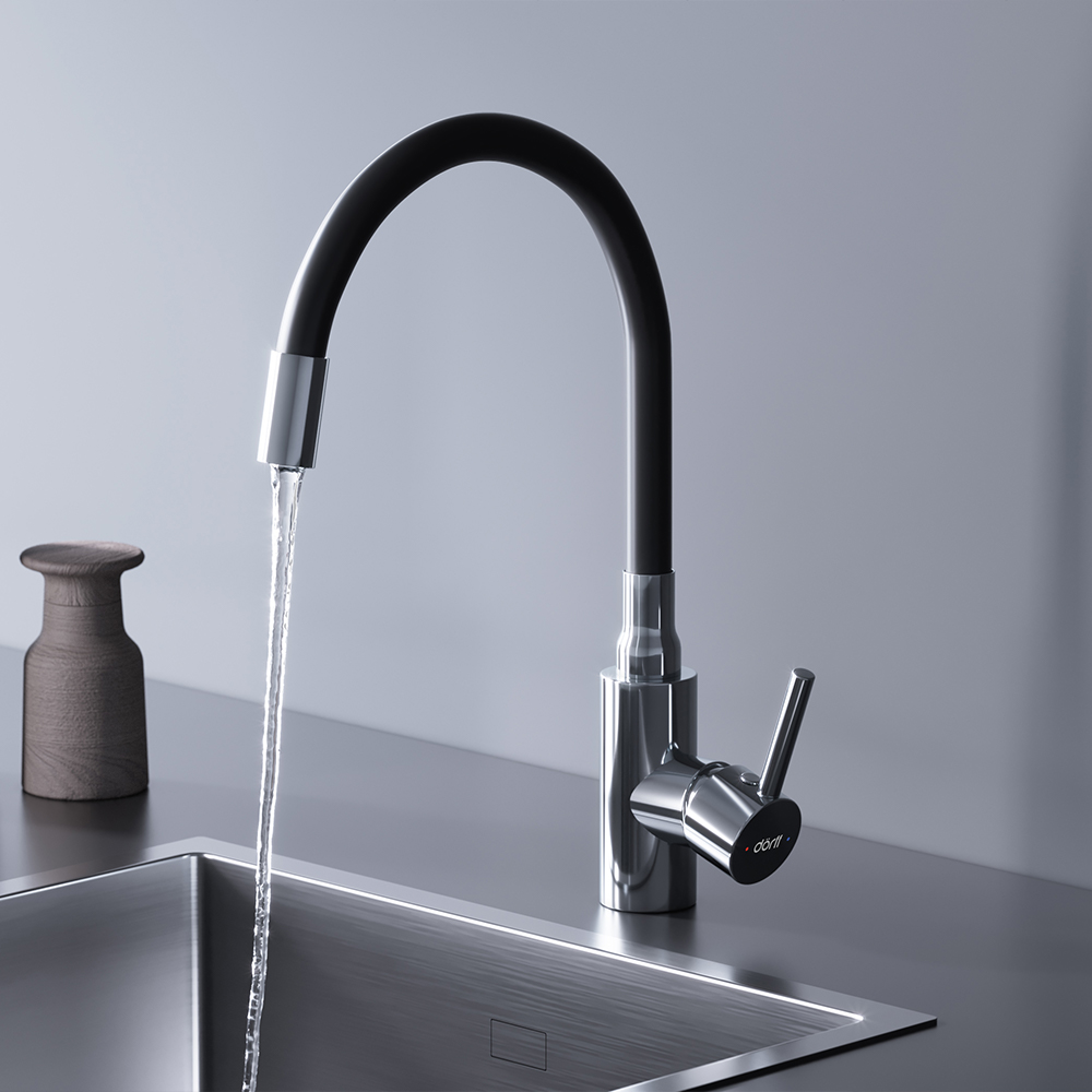 Смеситель для кухни с гибким изливом Dorff Logic D3007622