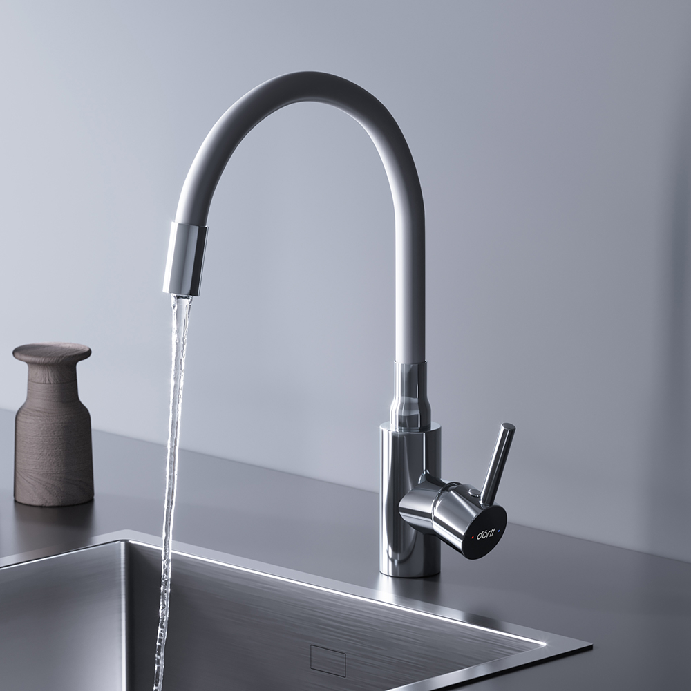 Смеситель для кухни с гибким изливом Dorff Logic D3007633