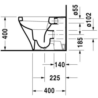 duravit 2150090000 durastyle unitaz pristavnoj
