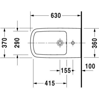duravit 2283100000 durastyle bide napolnoe
