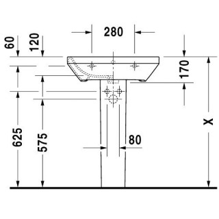 duravit 2319600000 durastyle rakovina 600 podvesnaya