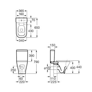 roca 34147000y gap bachok dlya unitaza