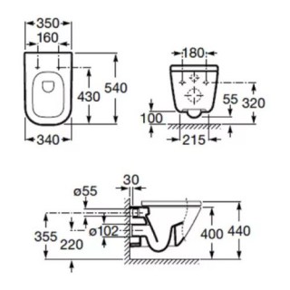 roca 346477000 gap unitaz podvesnoj