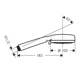 hansgrohe 26825400 crometta 100 dush ruchnoj lejka