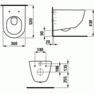 laufen 8 2096 6 pro unitaz bezobodkovyj podvesnoj