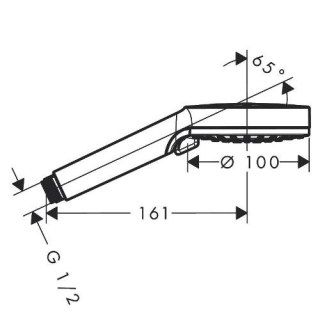 hansgrohe 26330400 crometta vario dush ruchnoj lejka