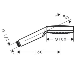 hansgrohe 26331400 crometta 1jet dush ruchnoj lejka