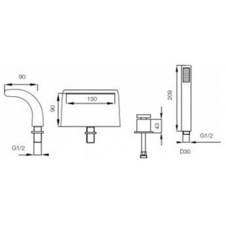 vega 91a0505025 onda smesitel na bort vanny 5
