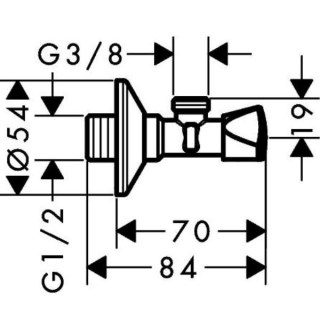 hansgrohe 13902000 e ventil uglovoj zapornyj