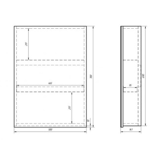 dreja eco 99 9008 almi 50 zerkalnyj shkaf