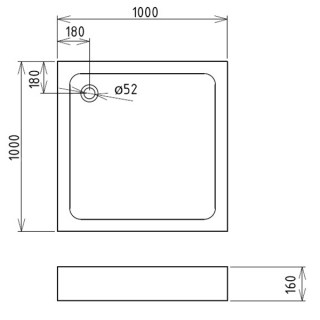 gemy st16t 100 100 dushevoj poddon