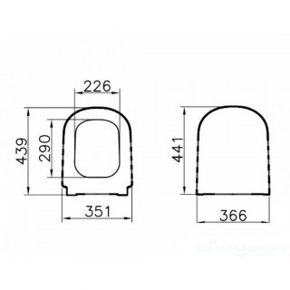 vitra 104 003 009 d light kryshka sidene dlya unitaza
