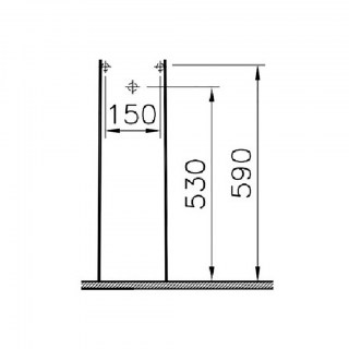 vitra 6936b003 7035 zentrum pedestal dlya rakoviny