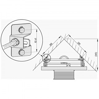 alcaplast m918 kreplenie dlya installyatsii uglovoe