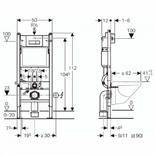 geberit 458 125 11 1 duofix installyatsiya dlya unitaza