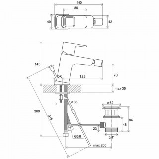 ravak x070067 10 td 055 00 smesitel dlya bide