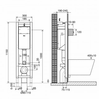 installyatsiya oli quadra sanitarblock 280490m