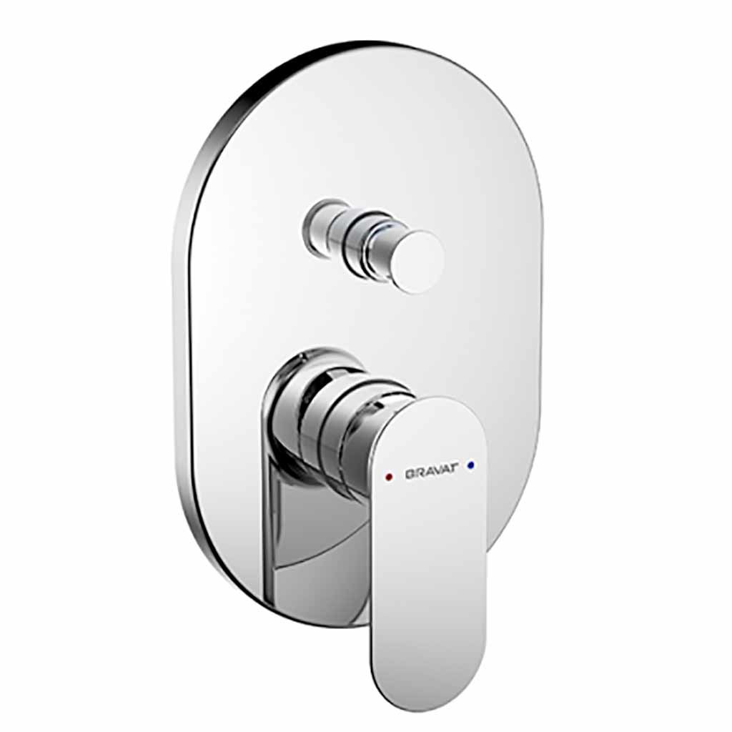 Смеситель Bravat Gina PB865104CP-2-ENG для ванны с душем