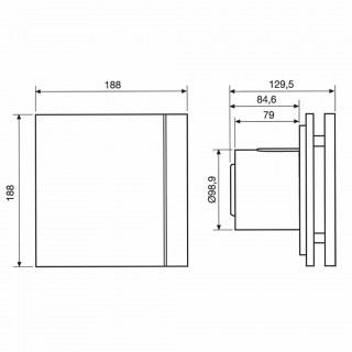 ventilyator vytyazhnoj soler palau silent 100 cz design 3c 03 0103 125