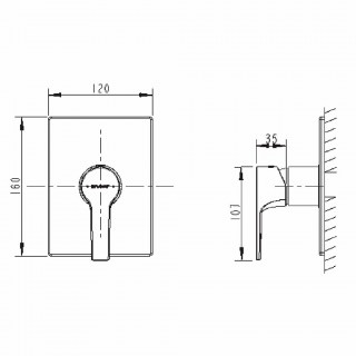 smesitel dlya dusha bravat prolate pb85179c a rus