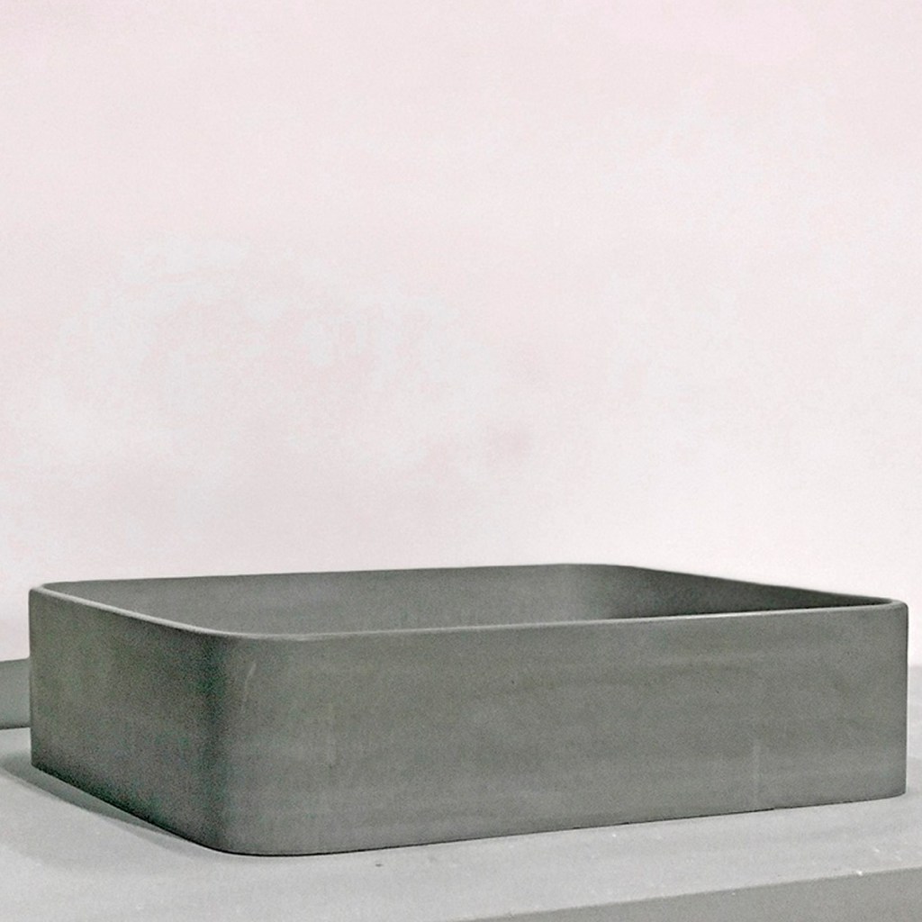 Раковина накладная Only Beton Оазис-M 0111003201 серый