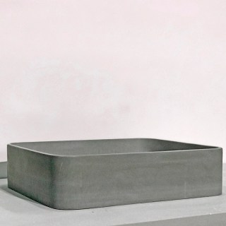 Раковина накладная Only Beton Оазис-M 0111003201 серый
