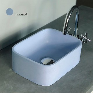Раковина накладная Only Beton Оазис-M 0111003204 голубой