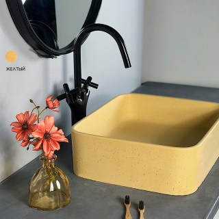 Раковина накладная Only Beton Оазис-M 0111003207 желтый